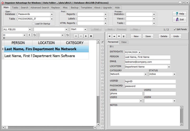 IT Asset Management Software for Windows PCs passwords